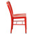Flash Furniture CH-61200-18-RED-GG Vertical Slat Back For Indoor/Outdoor Commercial and Residential Use Red Chair