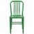 Flash Furniture CH-61200-18-GN-GG Vertical Slat Back For Indoor/Outdoor Commercial and Residential Use Green Chair