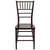 Flash Furniture LE-MAHOGANY-GG Mahogany One-Piece Ultra-Strong Polycarbonate Designed For Indoor/Outdoor Commercial Use Hercules Premium Series Stacking Chiavari Chair