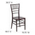 Flash Furniture LE-MAHOGANY-GG Mahogany One-Piece Ultra-Strong Polycarbonate Designed For Indoor/Outdoor Commercial Use Hercules Premium Series Stacking Chiavari Chair