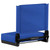 Flash Furniture XU-STA-BL-GG Blue Fabric Canvas Seat and Back Cover Grandstand Ultra-Padded Comfort Seat