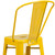 Flash Furniture CH-31320-30GB-YL-GG Yellow Galvanized Steel With Drain Hole In Seat Bar Stool