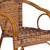 Flash Furniture SDA-AD632009D-1-GG Red Bamboo Burning Brown Rattan Seat and Curved Back Cadiz Series Patio Stacking Armchair