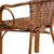 Flash Furniture SDA-AD632009D-1-GG Red Bamboo Burning Brown Rattan Seat and Curved Back Cadiz Series Patio Stacking Armchair