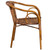 Flash Furniture SDA-AD632009D-1-GG Red Bamboo Burning Brown Rattan Seat and Curved Back Cadiz Series Patio Stacking Armchair