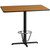 Flash Furniture XU-NATTB-3048-T2230B-3CFR-GG Natural Laminate Rectangular Top PVC T-Mold Edge Table