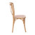 Flash Furniture X-BACK-DRIFT Driftwood Elmwood Bent X Back Side Chair