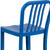 Flash Furniture CH-61200-30-BL-GG Green Galvanized Steel Vertical Slat Back Bar Stool