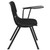 Flash Furniture RUT-EO1-01-PAD-LTAB-GG Black Flip-Up Left Handed Plastic Tablet Arm Upholstered Seat and Back Hercules Series Ergonomic Shell Chair