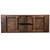 Flash Furniture XA-FARM-14-GG 108" W x 40" D x 30" H Rectangular Antique Rustic Folding Hercules Series Farm Table Set with 8 Chairs