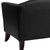 Flash Furniture 111-1-BK-GG Black LeatherSoft Upholstery Seat and Back Hercules Imperial Series Reception Chair
