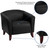 Flash Furniture 111-1-BK-GG Black LeatherSoft Upholstery Seat and Back Hercules Imperial Series Reception Chair