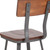 Flash Furniture XU-DG-60582-GG Walnut Finish Rectangular Wood Back 1" Thick Walnut Beechwood Seat Flint Series Restaurant Dining Chair