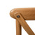 Flash Furniture X-BACK-LB Light Brown Elmwood Bent X Back Side Chair