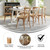 Flash Furniture X-BACK-LB Light Brown Elmwood Bent X Back Side Chair