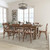 Flash Furniture XA-FARM-12-GG 96" W x 40" D x 30" H Rectangular Antique Rustic Folding Hercules Series Farm Table Set with 8 Chairs