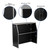 Flash Furniture XA-BAR-48-BK-GG 47.75" W Black Laminate Aluminum Frame Foldable Portable Bar