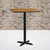 Flash Furniture XU-NATTB-3030-T2222B-GG Natural Laminate Square Plastic Top PVC T-Mold Edge Table