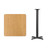 Flash Furniture XU-NATTB-3030-T2222B-GG Natural Laminate Square Plastic Top PVC T-Mold Edge Table