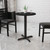 Flash Furniture XU-RD-24-BLKTB-T2222-GG 24" Dia. Round Black Laminated Dining Height Table with Four Pointed Pedestal Base