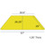 Flash Furniture XU-A3060-TRAP-YEL-T-A-GG 57.5" W x 26.25" D x 21.12" - 30.12" Adjustable Height Trapezoid Yellow Activity Table