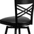 Flash Furniture XU-6F8B-XSWVL-BLKV-GG Black Vinyl Powder Coated Frame Metal X-Back Hercules Series Bar Stool