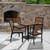 Flash Furniture XU-DG-10456036-GG Steel Square Table Set with 4 Chairs