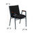 Flash Furniture XU-60154-BK-GG Black Dot Pattern Polyester Upholstered Hercules Series Heavy Duty Stacking Chair