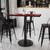 Flash Furniture XU-MAHTB-2442-TR24B-GG Mahogany Laminate Rectangular Plastic Top PVC T-Mold Edge Table