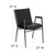 Flash Furniture XU-60154-BK-VYL-GG Black Vinyl Upholstered Hercules Series Heavy Duty Stacking Chair