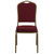 Flash Furniture FD-C01-ALLGOLD-3169-GG Burgundy Fabric Upholstered Gold Powder Coated Frame Finish Hercules Series Stacking Banquet Chair