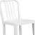 Flash Furniture CH-61200-30-WH-GG White Galvanized Steel Vertical Slat Back Bar Stool