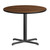Flash Furniture XU-RD-36-WALTB-T3030-GG 36" Dia. Round Walnut Laminated Dining Height Table with Four Pointed Pedestal Base