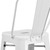Flash Furniture CH-31320-30GB-WH-GG White Galvanized Steel With Drain Hole In Seat Bar Stool