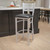 Flash Furniture XU-DG-60402-BAR-BLKV-GG Black Vinyl Steel With Slat Back Silver Powder Coated Frame Hercules Series Restaurant Bar Stool