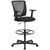 Flash Furniture GO-2100-A-GG Mid-Back Design Black Adjustable Arms Ergonomic Swivel Drafting Stool