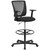 Flash Furniture GO-2100-A-GG Mid-Back Design Black Adjustable Arms Ergonomic Swivel Drafting Stool