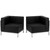 Flash Furniture ZB-IMAG-SET10-GG Black LeatherSoft Upholstery Seat and Back Hercules Imagination Series Corner Chair