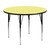 Flash Furniture XU-A48-RND-YEL-T-A-GG 48" Dia. Round 21.12" - 30.12" Adjustable Height Yellow Activity Table