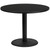 Flash Furniture XU-RD-42-BLKTB-TR24-GG 42" Dia. Round Black Laminated Dining Height Table with Pedestal Base
