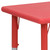 Flash Furniture YU-YCX-001-2-RECT-TBL-RED-GG Red Rectangular Plastic Top Safety Rounded Corners Preschool Activity Table