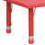 Flash Furniture YU-YCX-001-2-RECT-TBL-RED-GG Red Rectangular Plastic Top Safety Rounded Corners Preschool Activity Table
