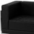 Flash Furniture ZB-IMAG-SECT-SET7-GG Black LeatherSoft With Stainless Steel Legs Modular Hercules Imagination Series Sectional