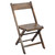 Flash Furniture 4-WFC-SLAT-AB-GG 16"W x 19.5" D x 29.5" H Rustic Wood Slatted Seat Folding Chair