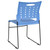 Flash Furniture RUT-2-BL-GG Blue Metal Frame Perforated Back Hercules Series Stacking Chair