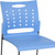 Flash Furniture RUT-2-BL-GG Blue Metal Frame Perforated Back Hercules Series Stacking Chair