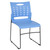 Flash Furniture RUT-2-BL-GG Blue Metal Frame Perforated Back Hercules Series Stacking Chair