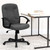 Flash Furniture GO-ST-6-GY-GG Gray Fabric Nylon Arms Mid Back Design Executive Swivel Office Chair