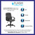 Flash Furniture GO-ST-6-GY-GG Gray Fabric Nylon Arms Mid Back Design Executive Swivel Office Chair