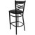 Flash Furniture XU-6F8BXBK-BAR-BLKV-GG Black Vinyl Seat Steel Black Powder Coated Frame Hercules Series Restaurant Bar Stool